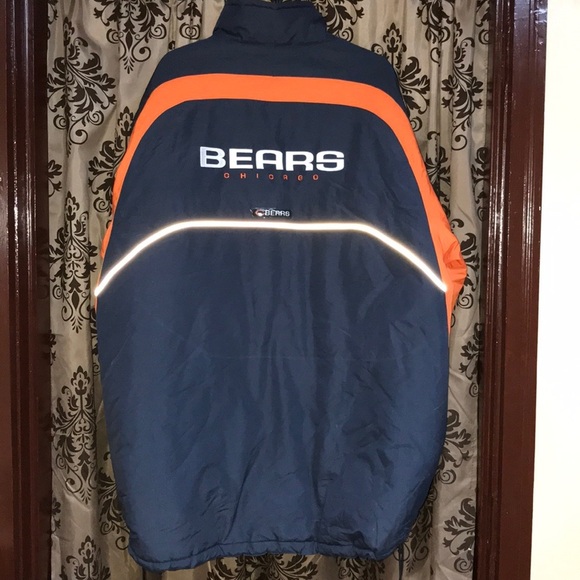 NFL Chicago Bears Reebok Parka Jacket With Matching Beanie Included - Picture 4 of 14